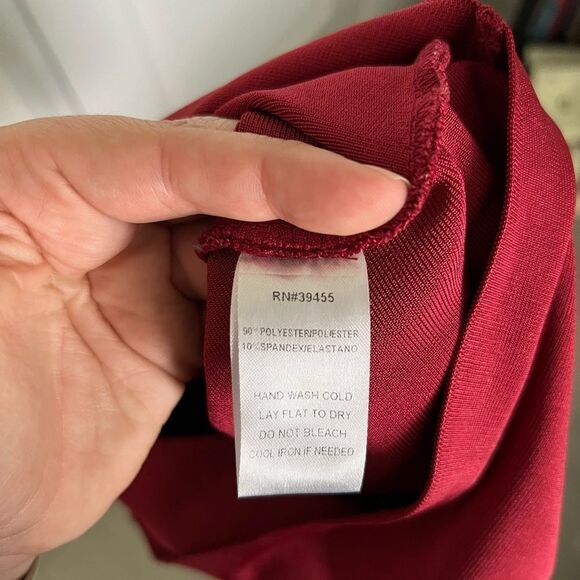 WOW COUTURE Womens Basic Bandage High Waist Mini Skirt Cherry Red size S - Picture 4 of 4